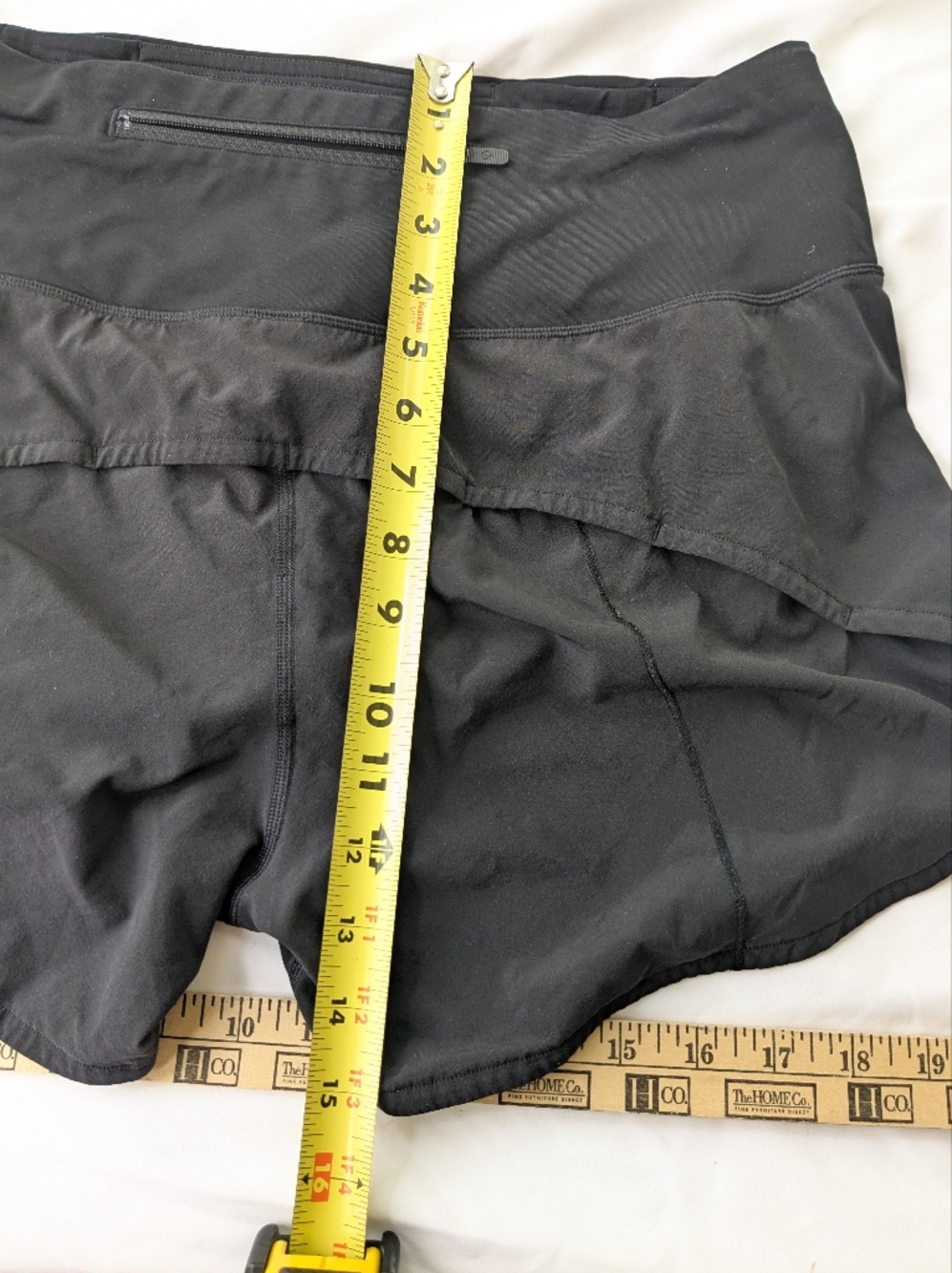 lululemon athletic Black Workout Shorts Size 10 - Picture 6 of 6